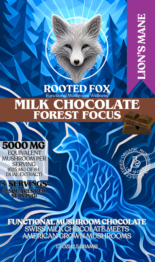 Lion's Mane Milk Chocolate Bar